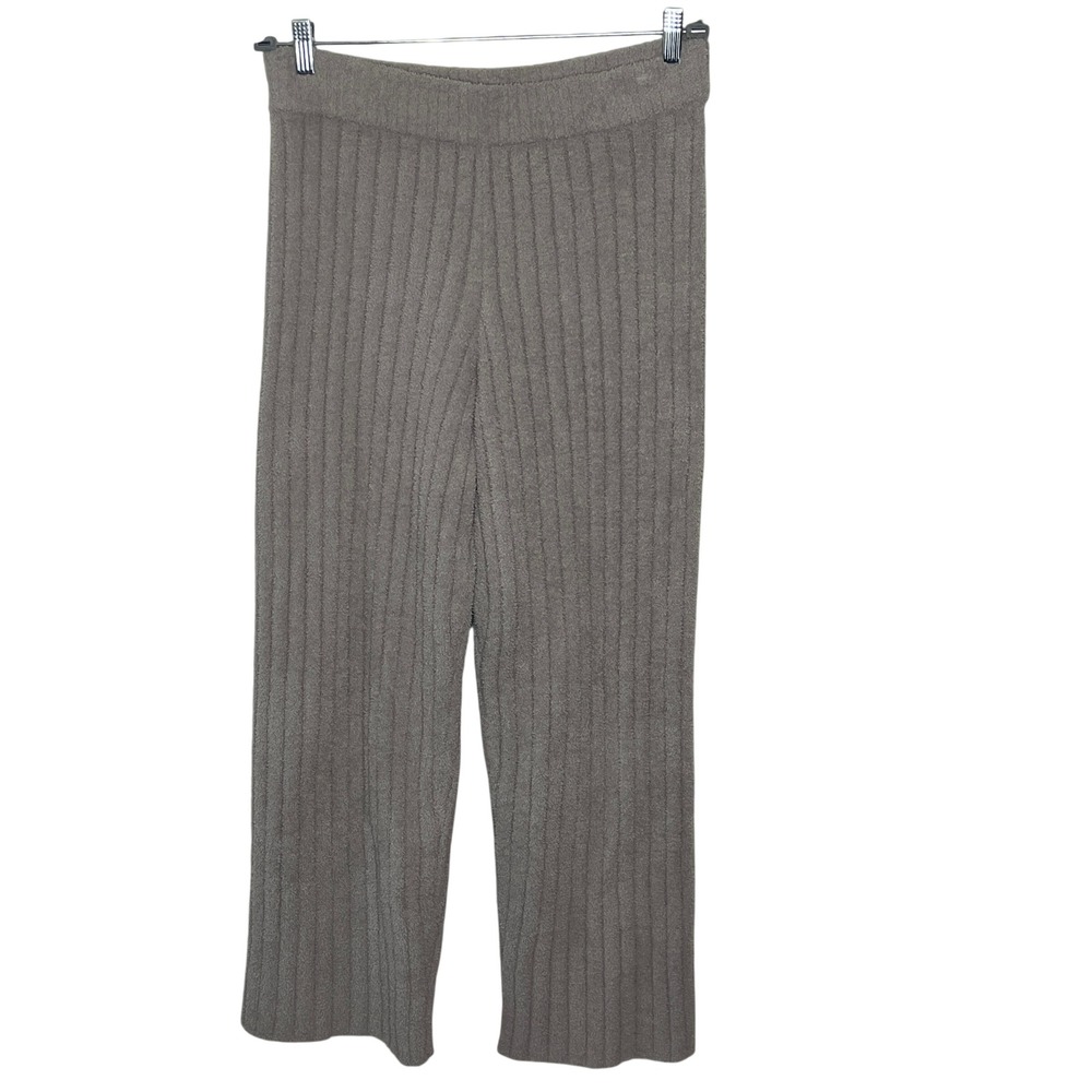 UGG Judith Ribbed Knit Wide Leg Lounge‎ Pants Taupe Brown Women's Large